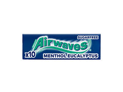 Airwaves Menthol & Eucalyptus guma de mestecat cu arome de mentol si eucalipt 10 buc 14 g