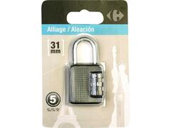 Lacat cu cifru Carrefour, 31 mm