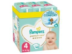 W Scutece Pampers Premium Care XXL Box Marimea 4, 9-14 kg, 168 buc