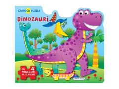 CARTE CU PUZZLE. DINOZAURI