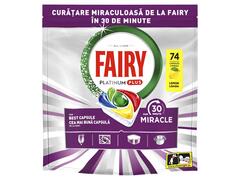 Detergent Capsule Automat Pentru Masina De Spalat Vase Fairy Platinum Plus, 74 Spalari