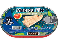 Macrou in sos de piper Navodul Plin, 170 g