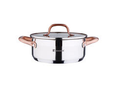 Cratita inox cu capac Copper by Bergner 20 cm