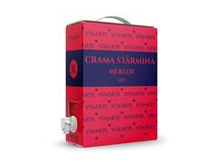 Vinarte Crama Starmina Merlot vin rosu sec 13% alcool 3 l