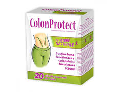 Colon Protect cu fibre naturale și gust de rodie, 20 plicuri, Zdrovit