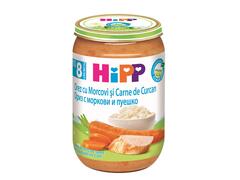 Hipp Bio meniu curcan orez si morcovi 220 g