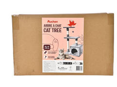 Ansamblu pentu pisici Auchan, 50 x 30 x 85 cm