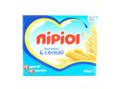 Biscuiti bebelusi Nipiol 6 cereale, 360 g