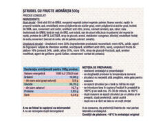 Strudel cu fructe de padure Morarita, 500 g