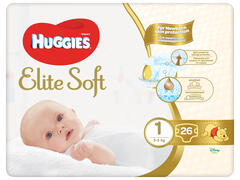 Huggies Scutece elite soft Nr.1 3-5 kg  26 buc
