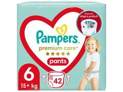 Scutece chilotel Premium Care Pants Jumbo Pack Marimea 6 15+kg 42buc Pampers