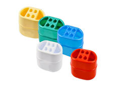 Suport pentru periute de dinti Plastina oval, 13 x 9 x 9 cm