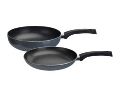 Set wok si tigaie Carrefour Home, 28 cm, Gri