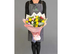 Buchet 25 frezii si lalele multicolore