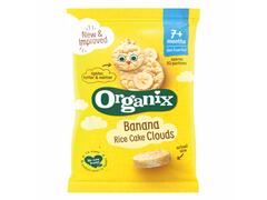 Rondele Ecologice (Bio) Din Orez Cu Banane, 40G, 7+, Organix