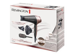 Uscator de par Remington Curl & Straight Confidence D5706, 2200 W, duza ondulare, perie