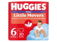 Scutece chilotel Huggies Little Movers Jumbo  Baieti (nr 6), 30 buc, 15-25 kg