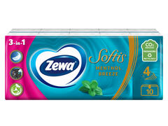 Servetele nazale Zewa Softis Menthol 4 straturi 10 pachete