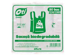 Sacosa bidegradabila Oti 40x50cm, 50 bucati