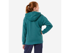 Hanorac larg cu glugă și fermoar Verde Copiiundefined