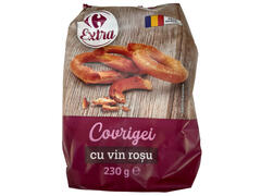 Covrigi cu vin rosu Carrefour Extra 230g