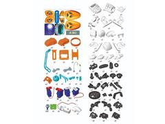 Kit de constructie, Clementoni, Robot interactiv AIRO, 80 piese