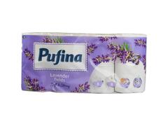 HARTIE  IGIENICA PUFINA LAVANDA 8 ROLE 3 STRATURI