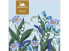 Servetele  40X40, 2 Straturi, Hartie Tip Bbc, Set 20, Flori Albastre