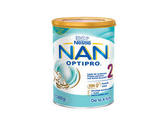 Nan 2 Optipro formulă lapte de continuare Premium, +6 luni, 400 g, Nestle