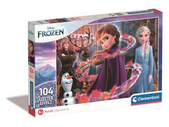 Puzzle cu sclipici Clementoni Disney Frozen 2, 104 piese