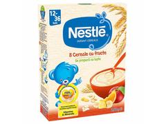 Cereale cu fructe Nestle 8 Cereale, de la 12 luni, 250 g