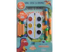 Scriu, citesc si colorez, Dinozauri