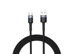 Cablu USB Type-C Tellur TLL155363, 1.2m, LED, Negru