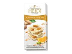 Heidi GrandOr Ciocolata Alba  cu Migdale si Fistic100g