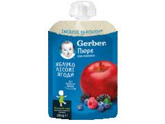 Gerber Mere Si Fructe De Padure, Piure Bebelusi Pentru Inceperea Diversificarii De La 6 Luni, 150G,.
