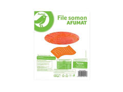 File de somon afumat Auchan, 100 g