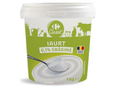 Iaurt 0.1% Grasime 1000G Carrefour Classic