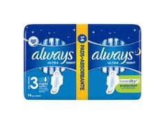 Pachet Duo absorbante Always Ultra Night Micro Touch 14buc