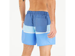 Șort de baie surf 100 scurt 15" Strippy Albastru Bărbați
