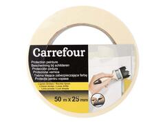 Banda pentru mascare Carrefour, 50 m x 25 mm, Bej