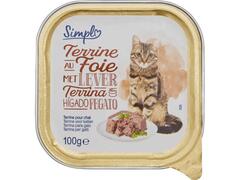 Carrefour Simpl - Pateu Cu Ficat. Furaj Complet Pentru Pisici Adulte 100G
