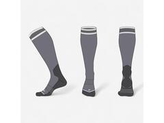 Șosete călduroase schi 100 Gri Copii - 23/26