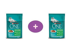 Purina One Indoor cu ton si fasole verde, 85g, al 2 lea la -30%