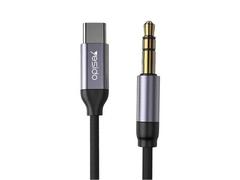 Adaptor Audio Swissten Usb-C la Jack 3.5mm 0.15m Negru