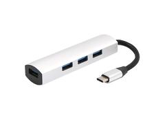 Adaptor 4 in 1, Pyramid, USB 3.0 tip C la 4 x Usb, pentru Macbook Pro, Dell, Lenovo, Samsung, HP, CUSB4