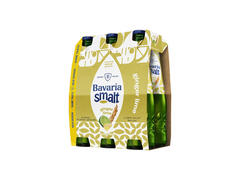 Bere blonda aromatizata fara alcool Bavaria Smalt Ginger Lime, 6 x 0.33 l