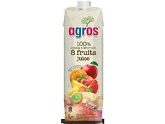 Agros suc natural din 8 fructe 100% 1L