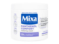 Crema reparatoare pentru fata si corp Mixa Panthenol Comfort cu 13% Glicerina, Omega 6 si 9 si Pantenol, piele cu tendinta atopica, 400 ML