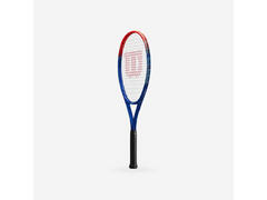 Rachetă de tenis, adult, începător, aluminiu, Wilson Impact albastru-roșu.