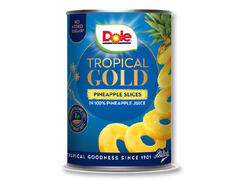 Dole Tropical gold felii de ananas 567 g